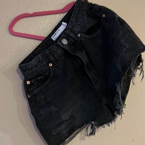 Black Jean Shorts size 0/24